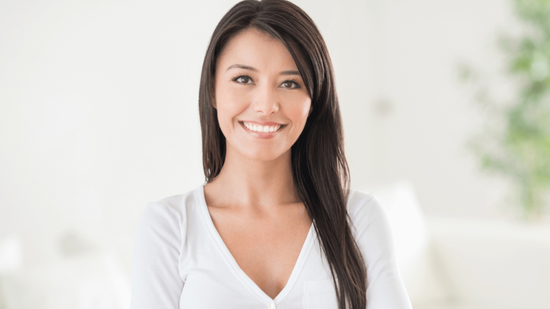 woman smiling